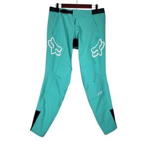 Fox Racing Defend Mountain Biking Pants Womens M Teal Riding Bike Cordura Stretc